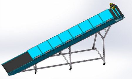 Transportador de neumáticos inclinado 